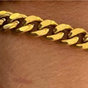 Thick Gold Adjustable Chain Bracelet